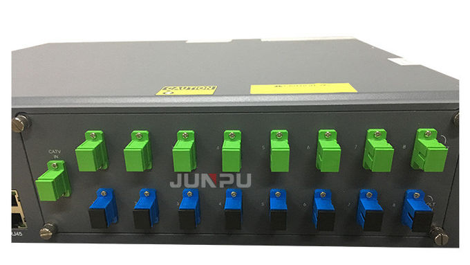 Junpu Pon Edfa Wdm 1550 8 Port Combiner 17dbm Setiap Port Peralatan Serat Optik 3