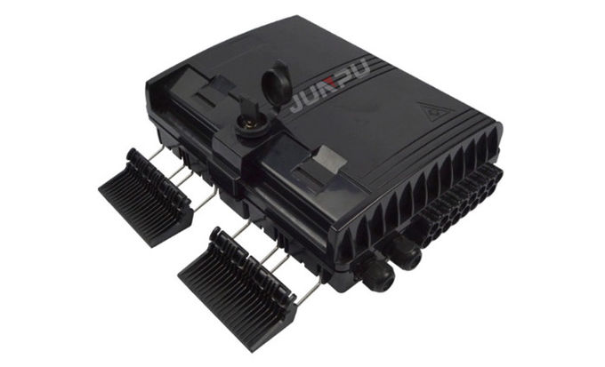 Kotak Pemutusan Kabel Serat Optik 16 Inti Hitam ABS 1X16 SC PLC Splitter 2