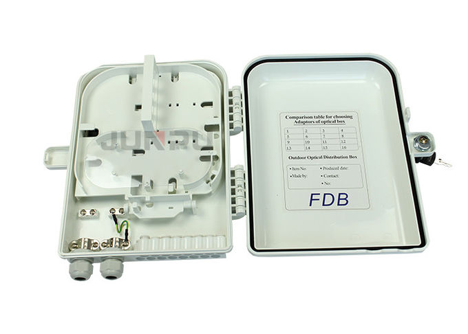 Kotak Distribusi Luar Ruangan Ftth, Kotak Distribusi Serat Optik bahan PC + ABS putih 0
