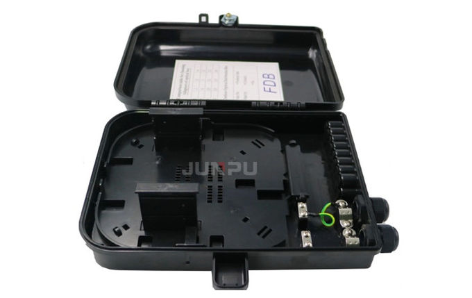 wall Black Outdoor Fiber Optic Distribution Box IP65 dengan adaptor sc 1