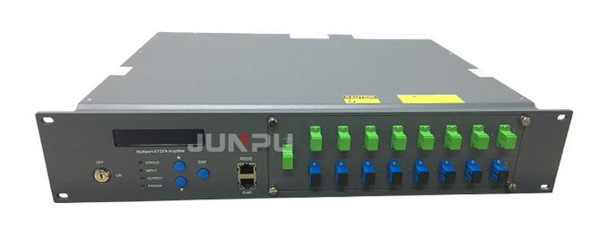 Junpu Pon Edfa Wdm 1550 8 Port Combiner 17dbm Setiap Port Peralatan Serat Optik 1