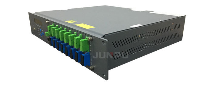 Junpu Pon Edfa Wdm 1550 8 Port Combiner 17dbm Setiap Port Peralatan Serat Optik 7
